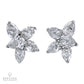 Spectra Fine Jewelry 10.33 cts. Diamond Cluster Button Stud Earrings