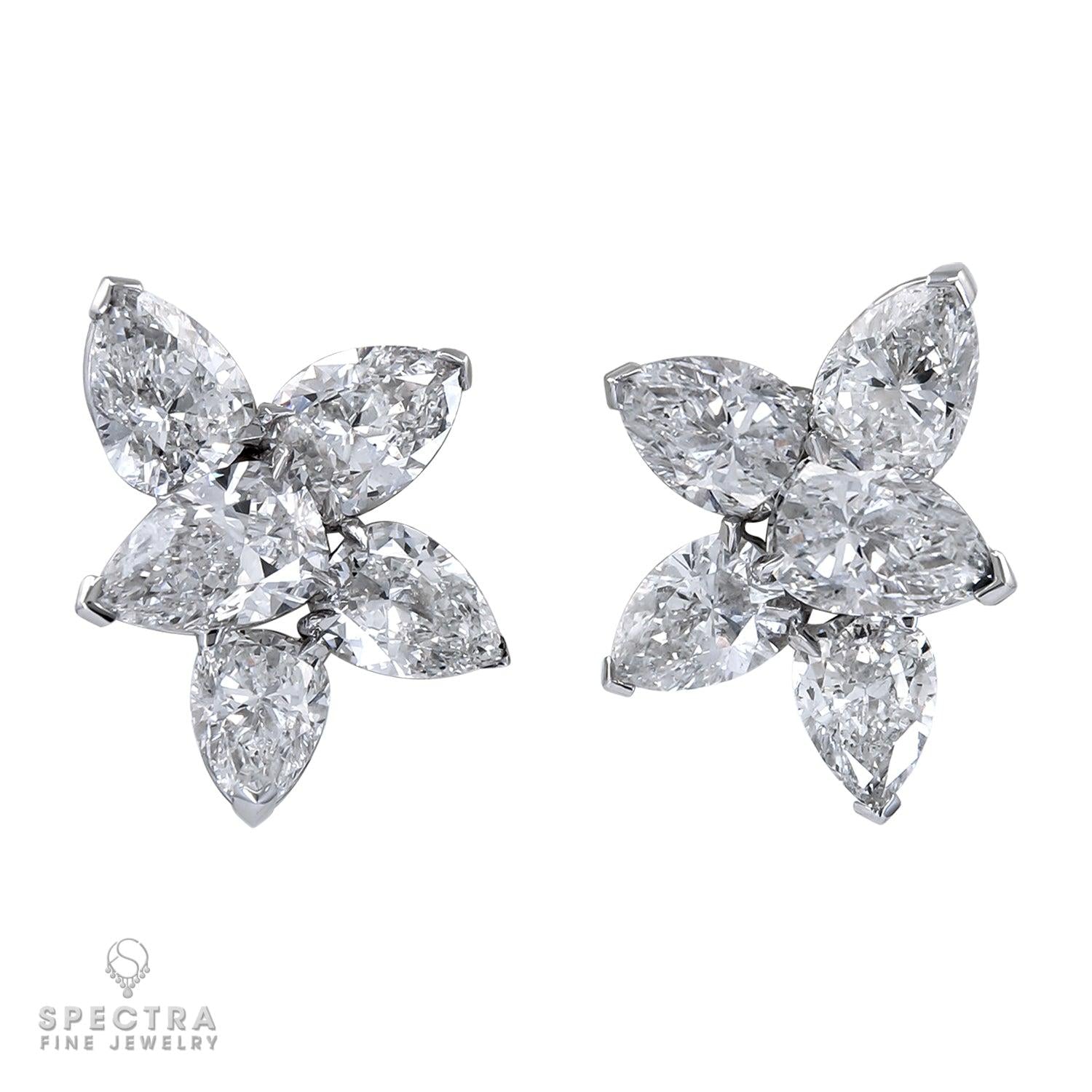 Spectra Fine Jewelry 10.33 cts. Diamond Cluster Button Stud Earrings