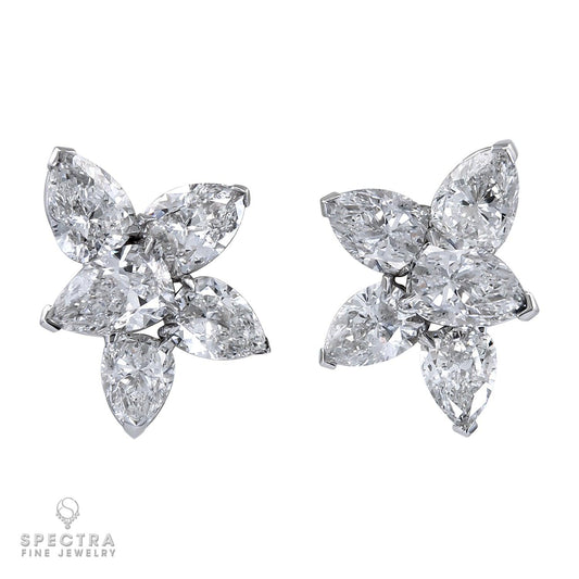 Spectra Fine Jewelry 10.33 cts. Diamond Cluster Button Stud Earrings