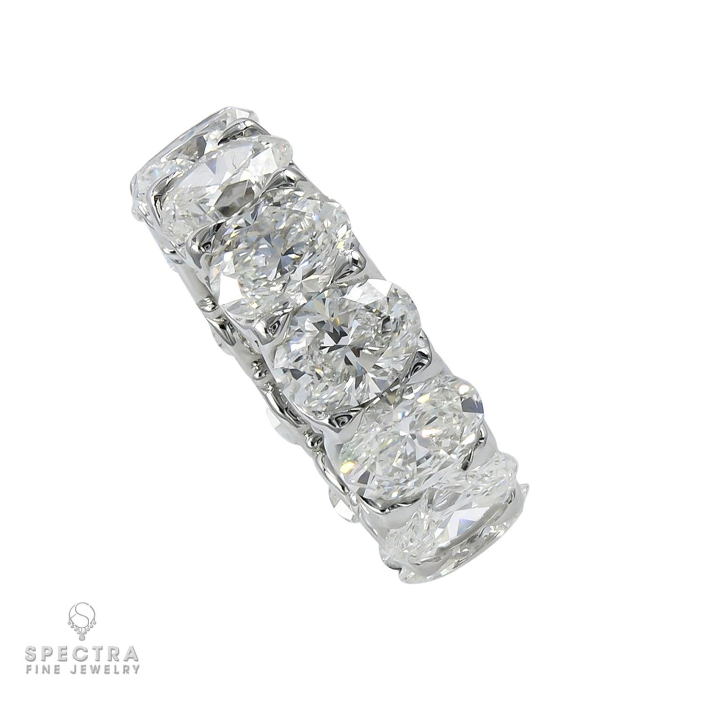 Spectra Fine Jewelry 11.73 cts. Oval Diamond Eternity Wedding Band