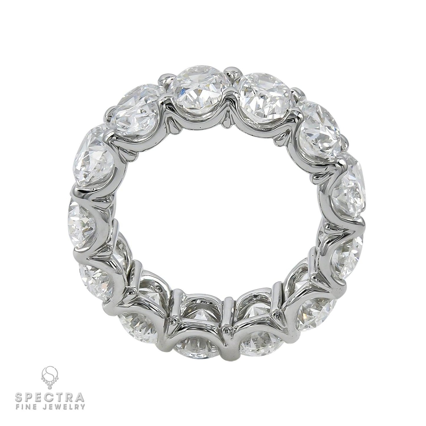 Spectra Fine Jewelry 11.73 cts. Oval Diamond Eternity Wedding Band