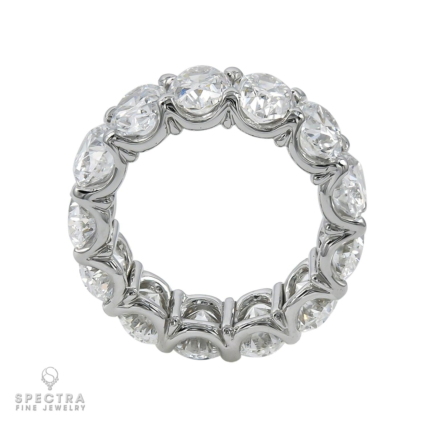 Spectra Fine Jewelry 11.73 cts. Oval Diamond Eternity Wedding Band