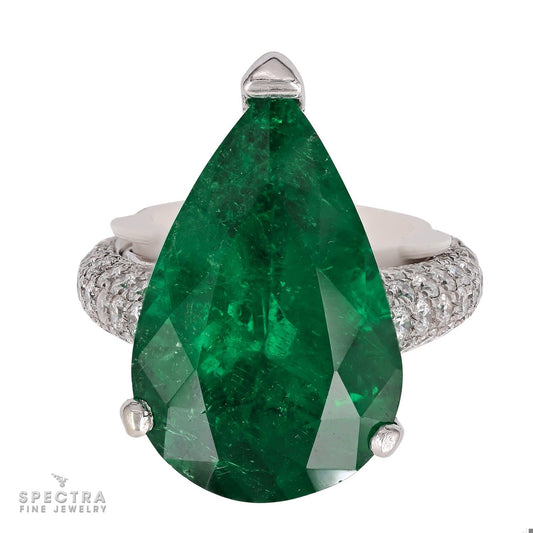 Spectra Fine Jewelry 12.42 ct. Colombian Emerald Ring/Pendant