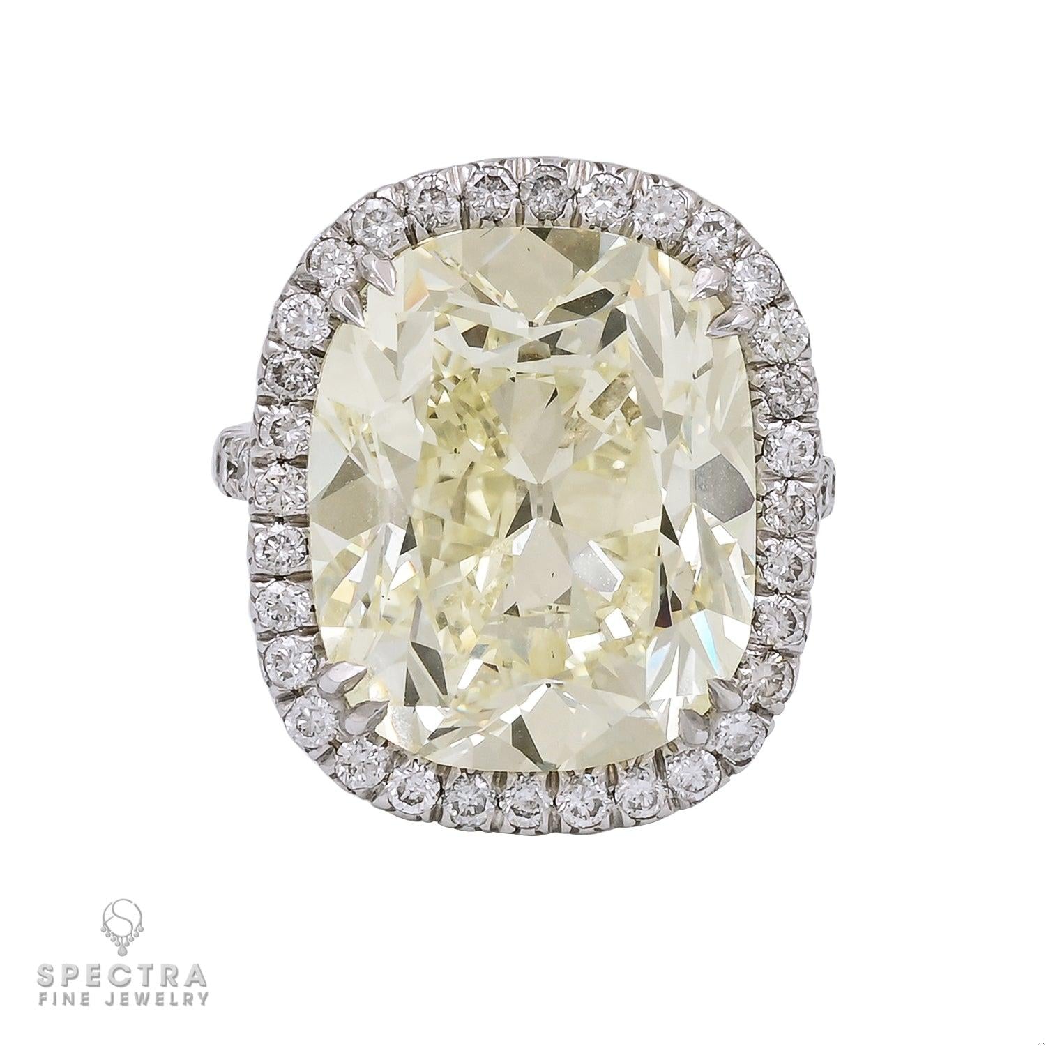 Spectra Fine Jewelry 12.52 ct. Cushion Cut Diamond Halo Engagement Ring