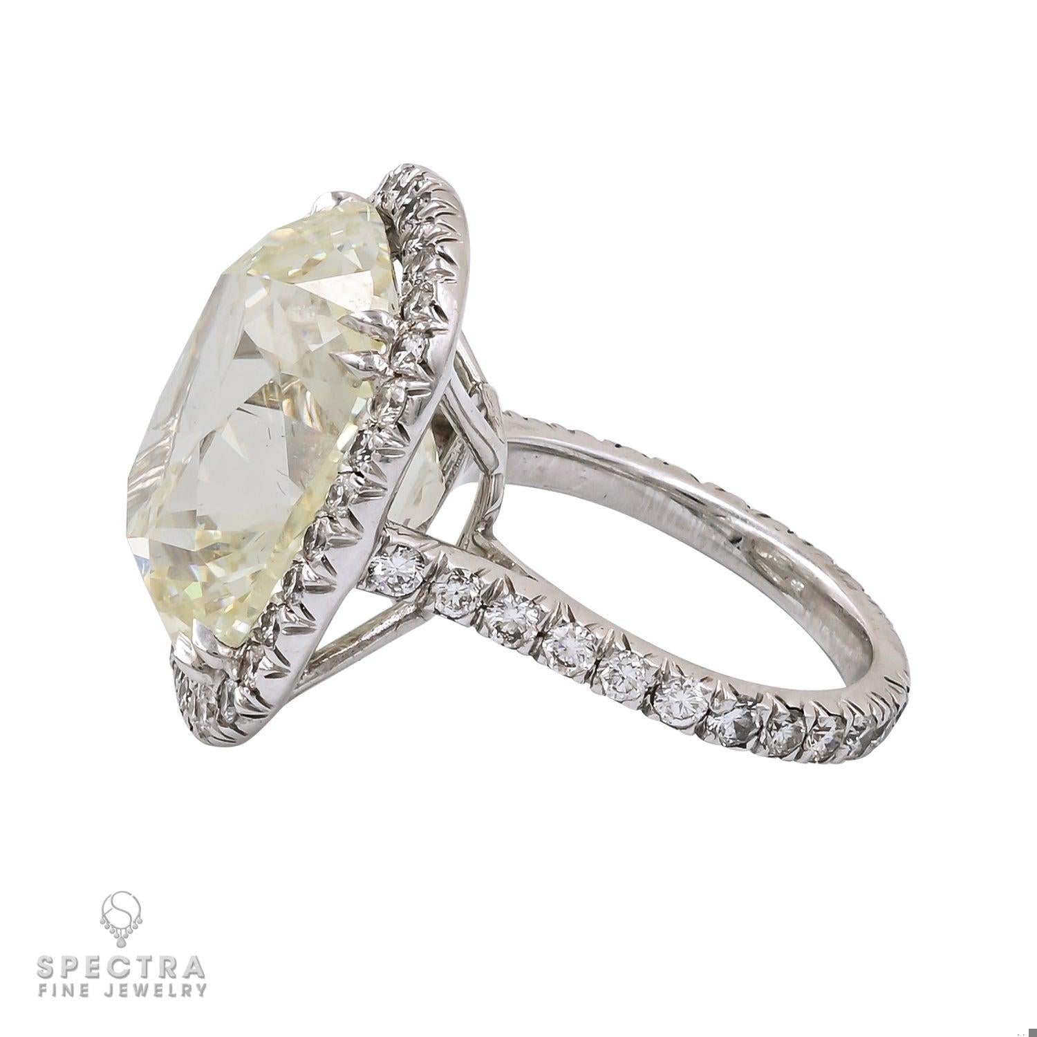 Spectra Fine Jewelry 12.52 ct. Cushion Cut Diamond Halo Engagement Ring