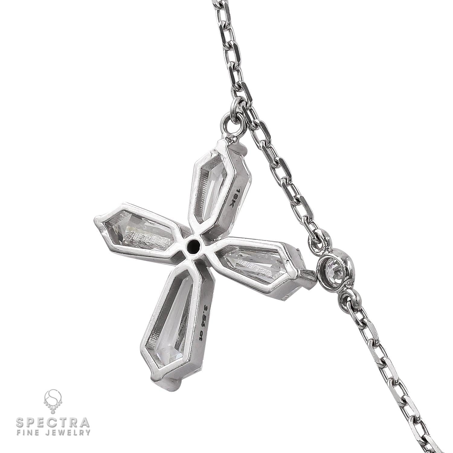 Spectra Fine Jewelry  18.16ct Diamond 5-Cross Necklace