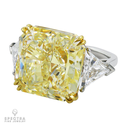 Spectra Fine Jewelry 20.11ct Canary Diamond Engagement Ring