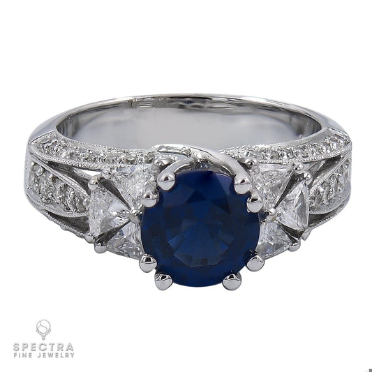 Spectra Fine Jewelry 2.01 ct.  Sapphire & Diamond Ring