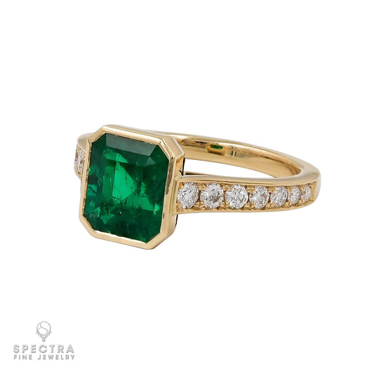 Spectra Fine Jewelry 2.03ct Colombian Emerald Ring with Diamonds