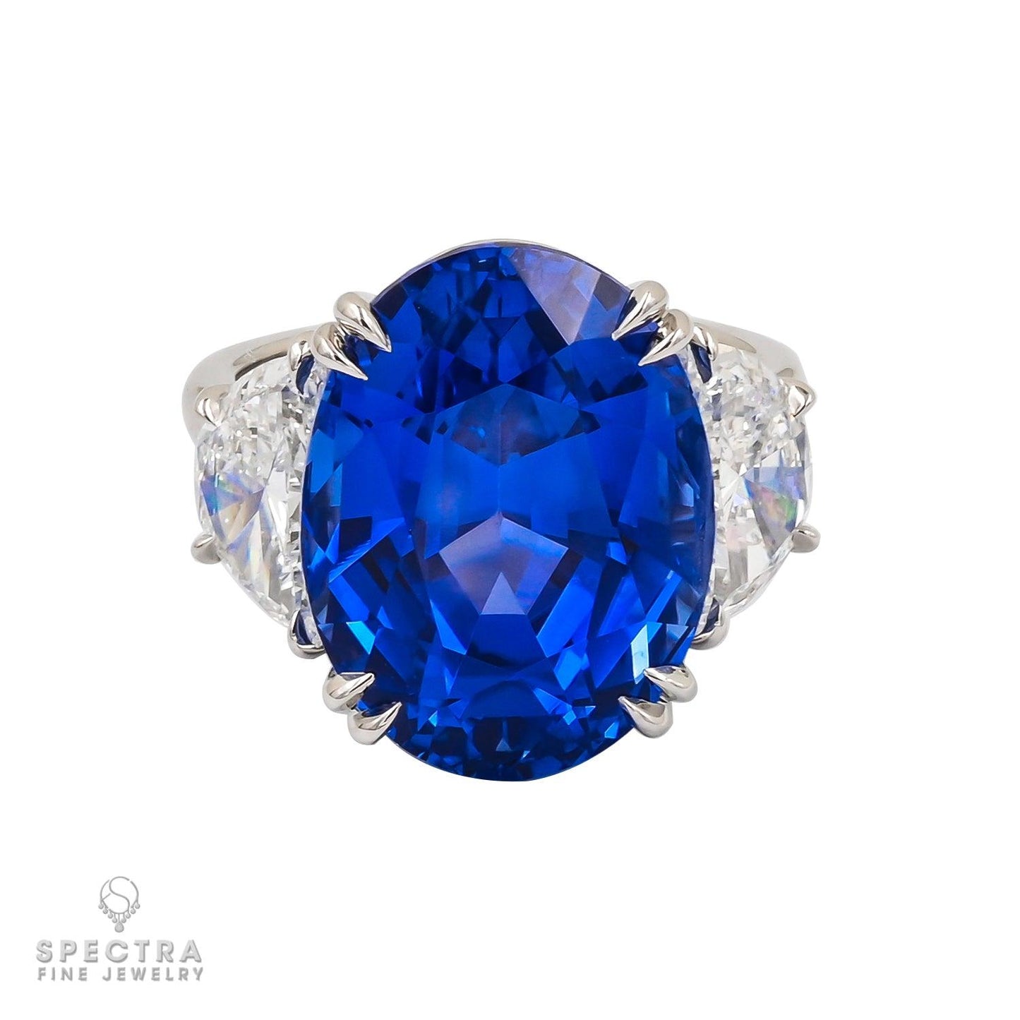 Spectra Fine Jewelry 20.63 cts. Sapphire and Diamond Ring