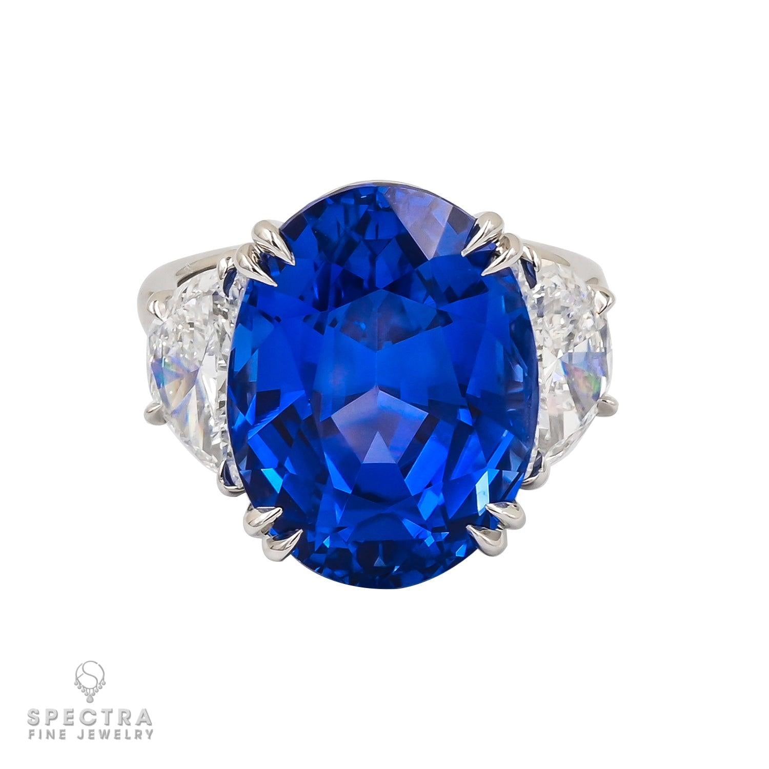 Spectra Fine Jewelry 20.63 cts. Sapphire and Diamond Ring