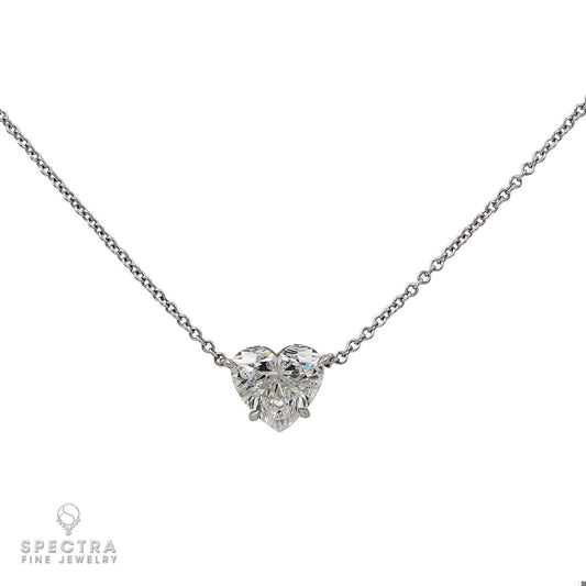 Spectra Fine Jewelry 2.11 Carat Heart-shape Diamond Pendant Necklace