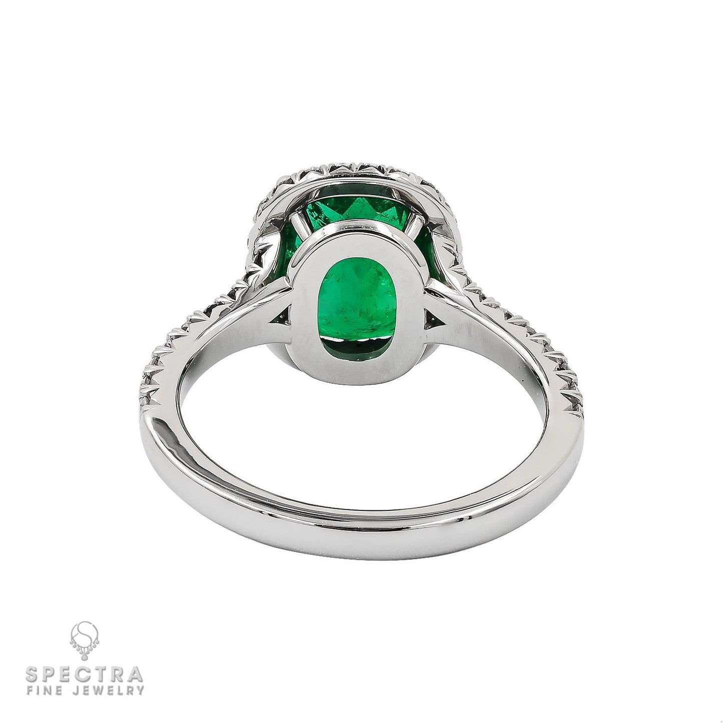 Spectra Fine Jewelry 2.26cts Emerald and Diamond Ring