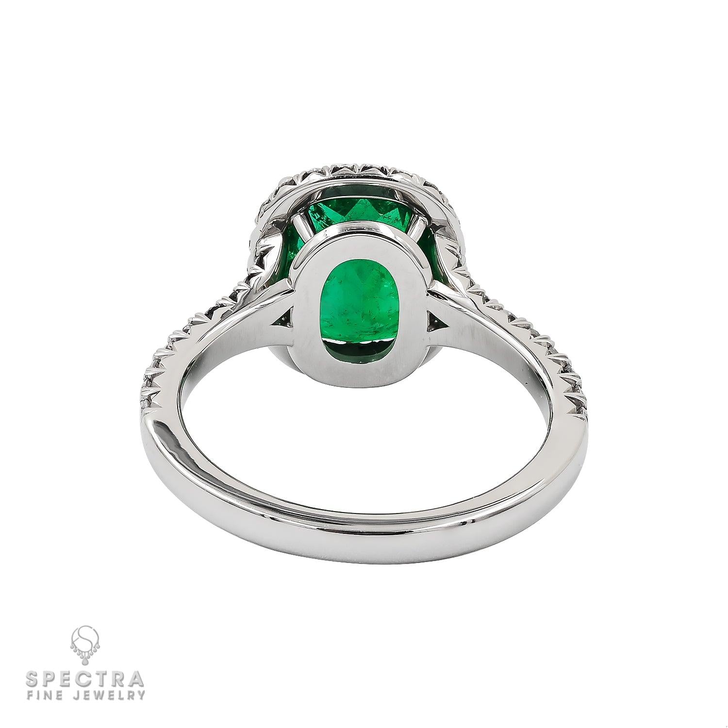 Spectra Fine Jewelry 2.26cts Emerald and Diamond Ring