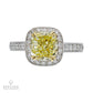 Spectra Fine Jewelry 2.45 ct. Natural Yellow Diamond Platinum Engagement Ring