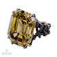 Spectra Fine Jewelry 36.46ct Emerald Cut Fancy Diamond Cocktail Engagement Ring
