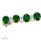 Spectra Fine Jewelry 37.24cts. Emerald Diamond Bracelet