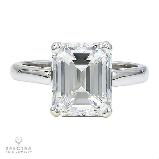 Spectra Fine Jewelry 4.32 ct. Emerald-Cut Diamond Engagement Ring