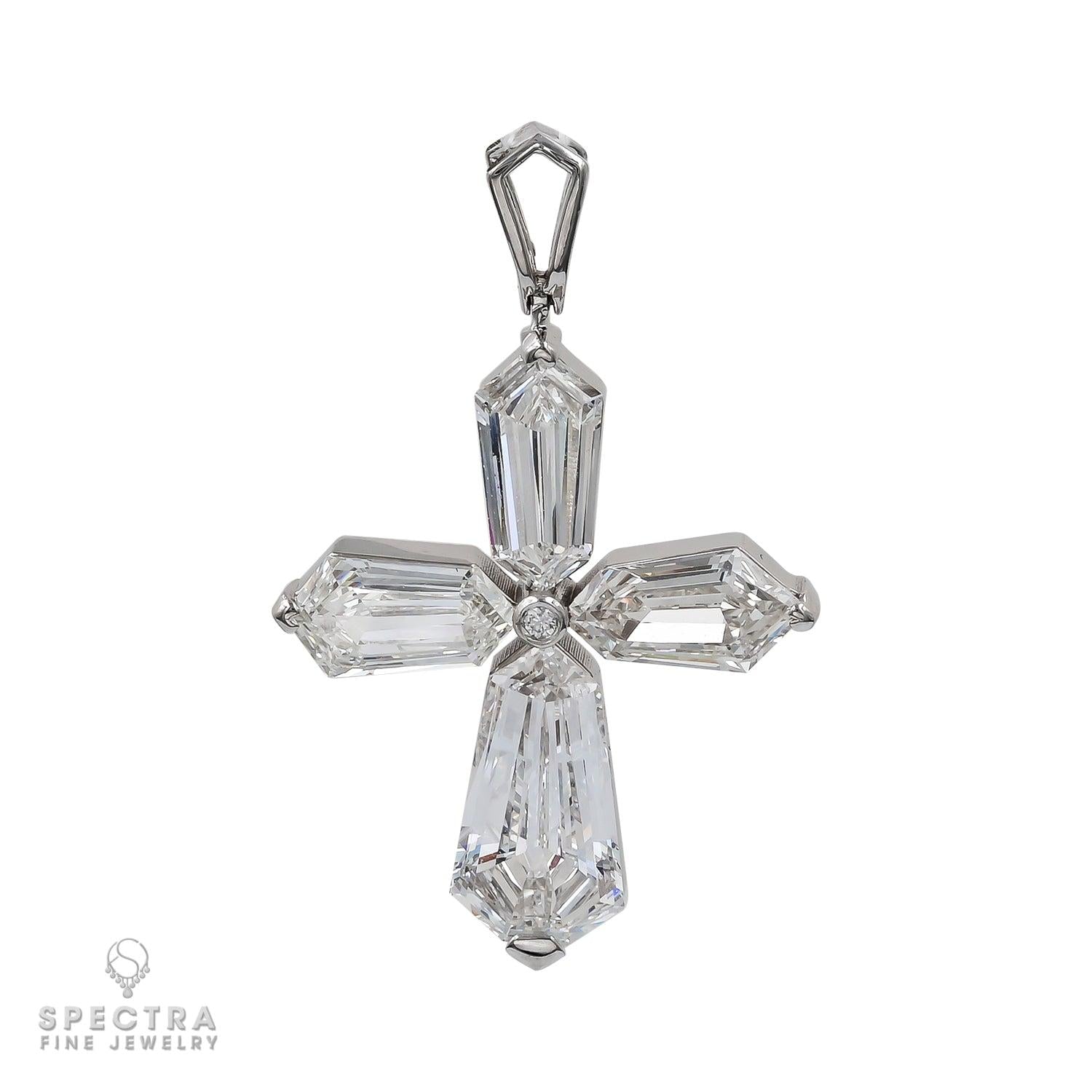 Spectra Fine Jewelry 4.47 cts. Kite Diamond Cross Pendant