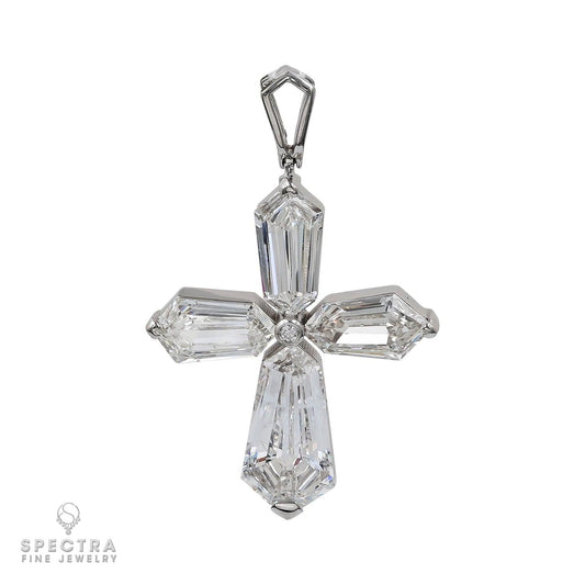 Spectra Fine Jewelry 4.47 cts. Kite Diamond Cross Pendant