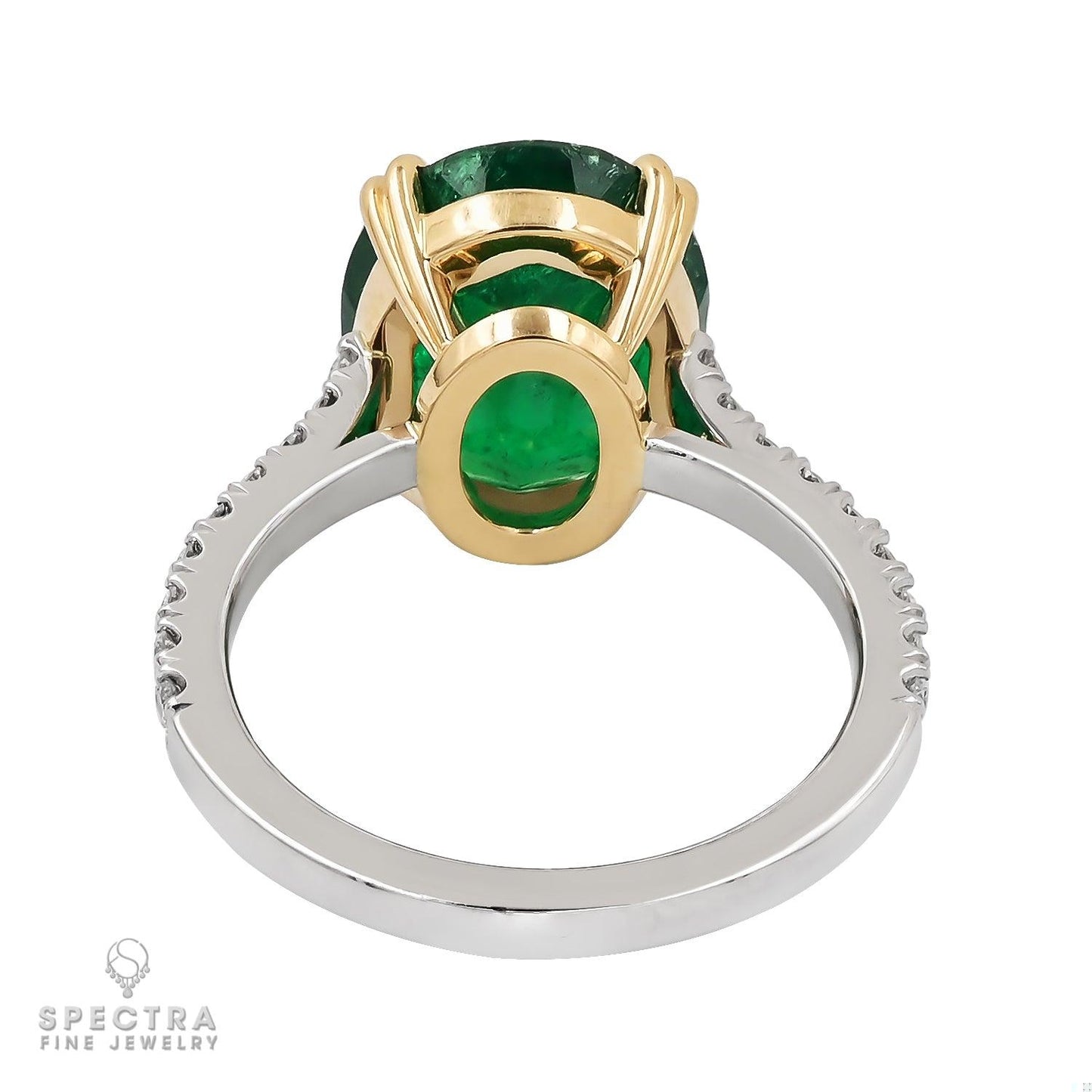 Spectra Fine Jewelry 4.68 ct. Colombian Emerald and Diamond Gold Ring