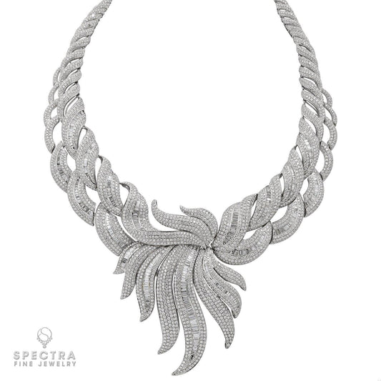 Spectra Fine Jewelry 48.86 Carat Diamond Necklace in Platinum