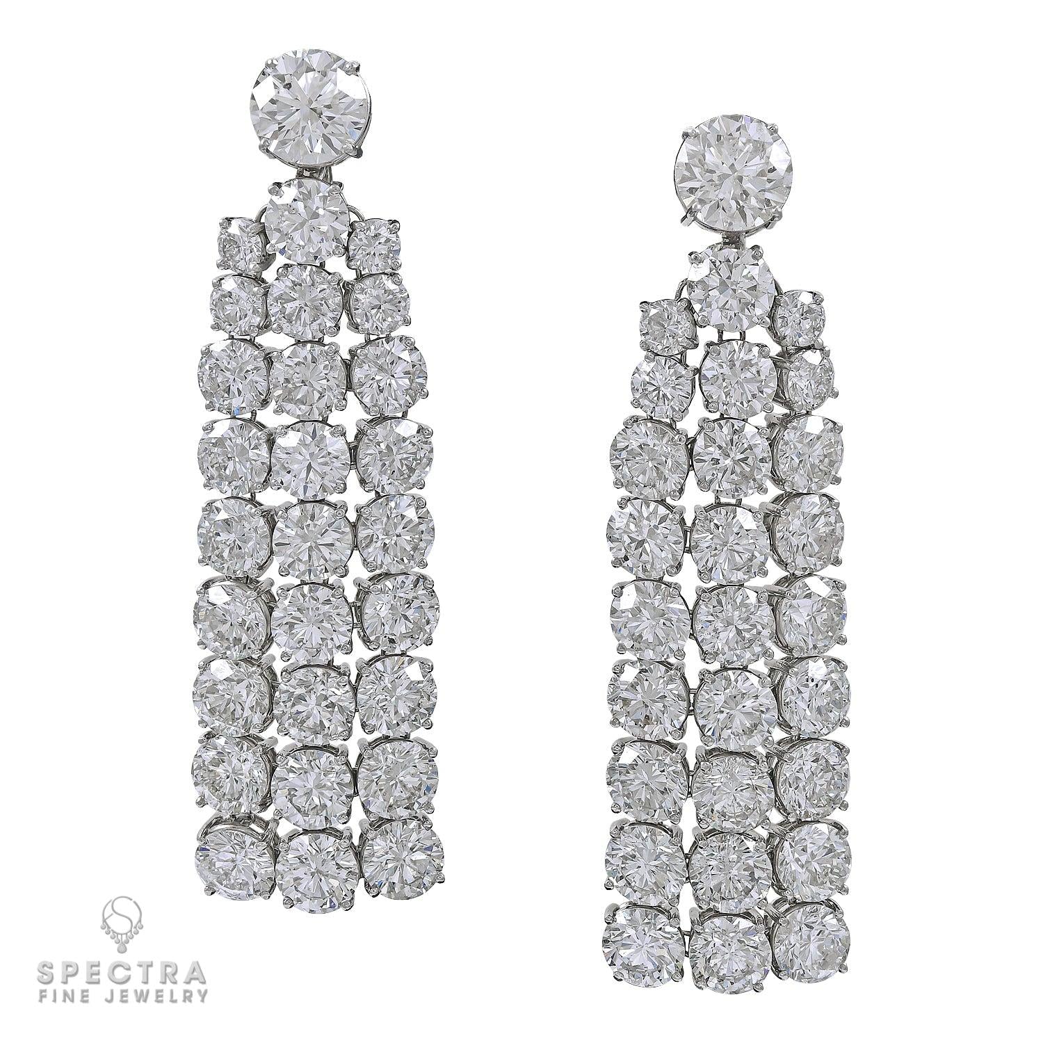 Spectra Fine Jewelry 49.80 cts. Diamond Chandelier Earrings