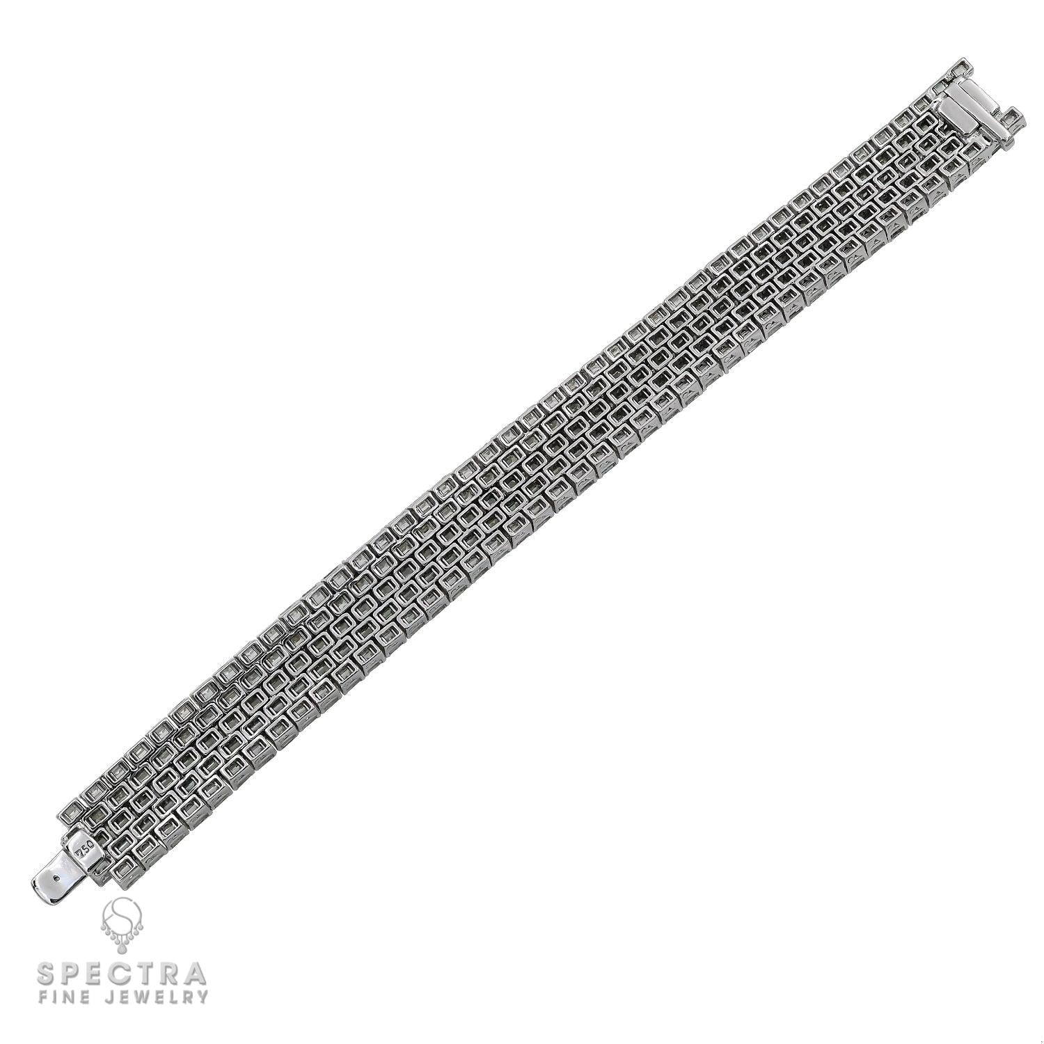 Spectra Fine Jewelry 5-Row Diamond Bracelet 40.40ct