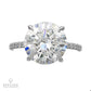 Spectra Fine Jewelry 5.31ct Round Diamond and Platinum Engagement Ring