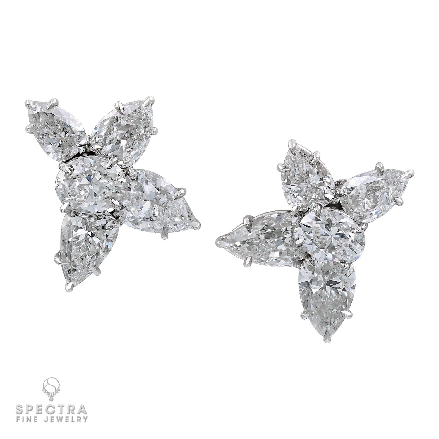 Spectra Fine Jewelry 7.20ct Diamond Cluster Earrings