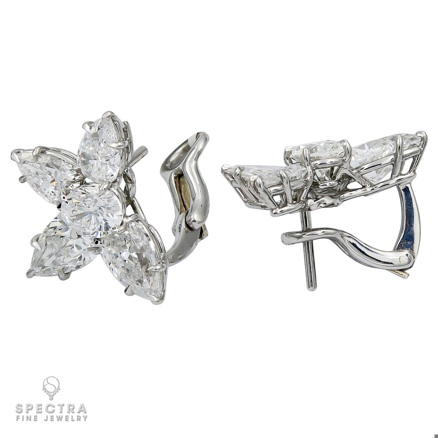 Spectra Fine Jewelry 7.20ct Diamond Cluster Earrings