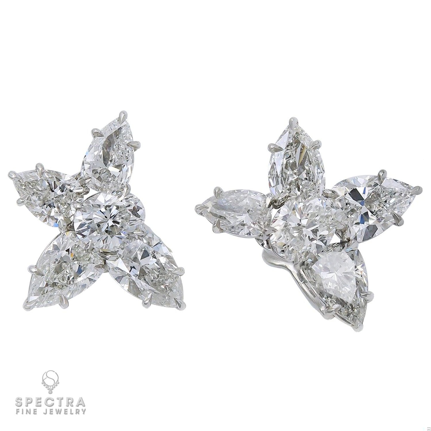 Spectra Fine Jewelry 7.20ct Diamond Cluster Earrings