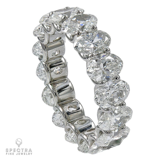 Spectra Fine Jewelry 8.08cts Oval Diamond Eternity Wedding Band Ring