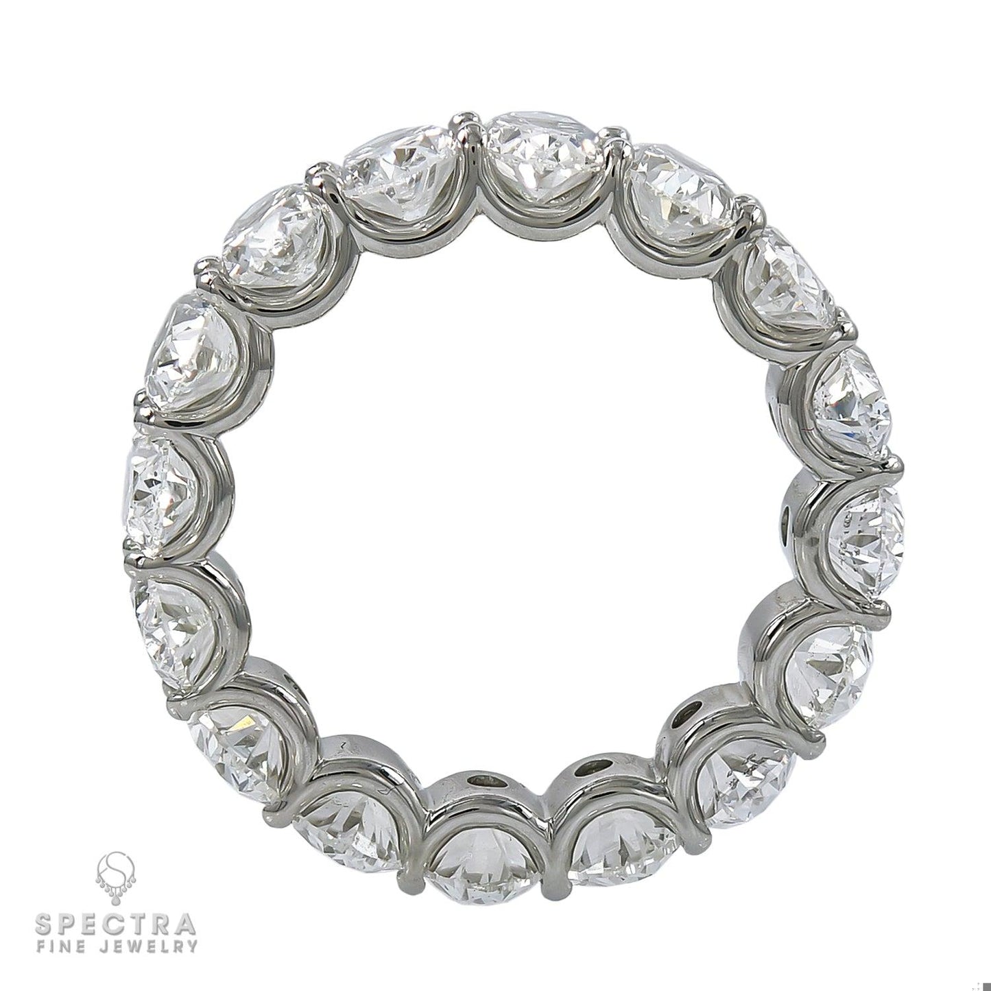 Spectra Fine Jewelry 8.08cts Oval Diamond Eternity Wedding Band Ring