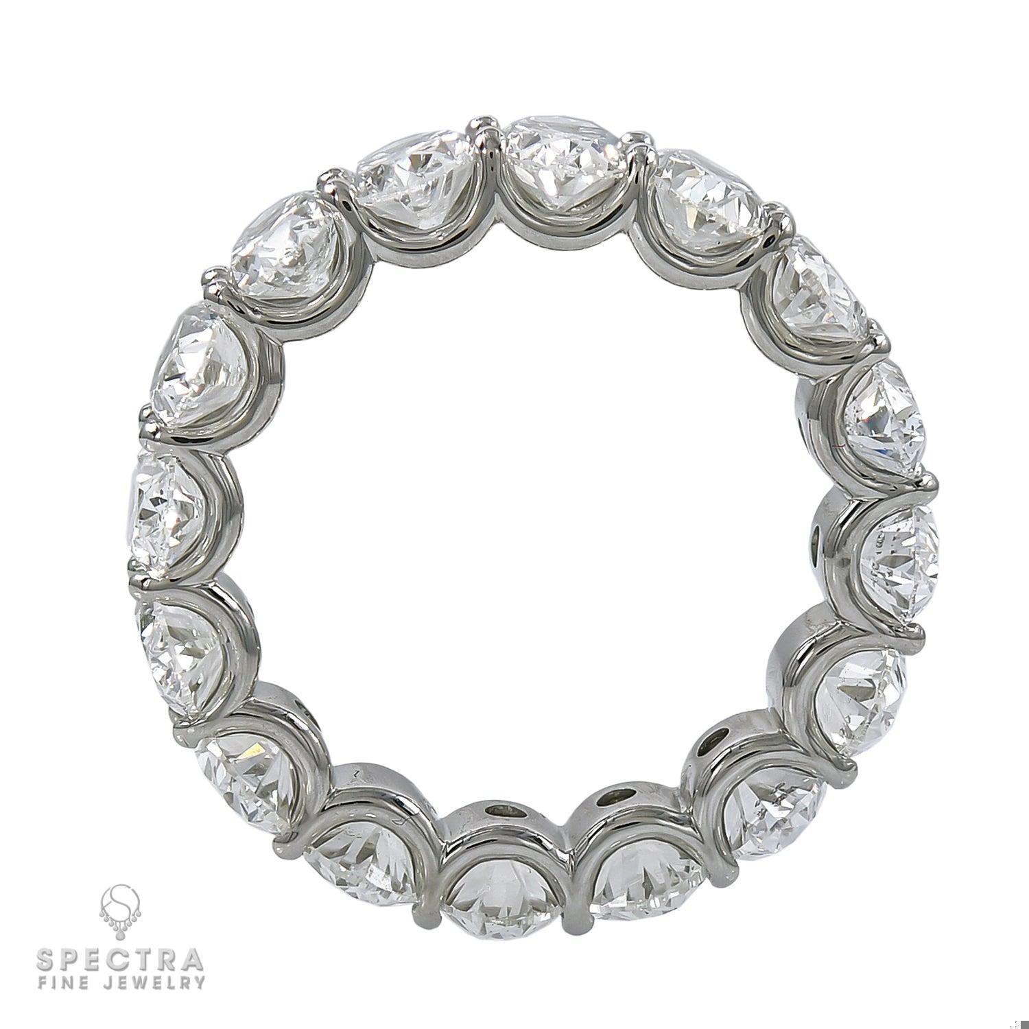 Spectra Fine Jewelry 8.08cts Oval Diamond Eternity Wedding Band Ring