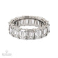 Spectra Fine Jewelry 8.78cts Emerald cut Diamond Eternity Ring