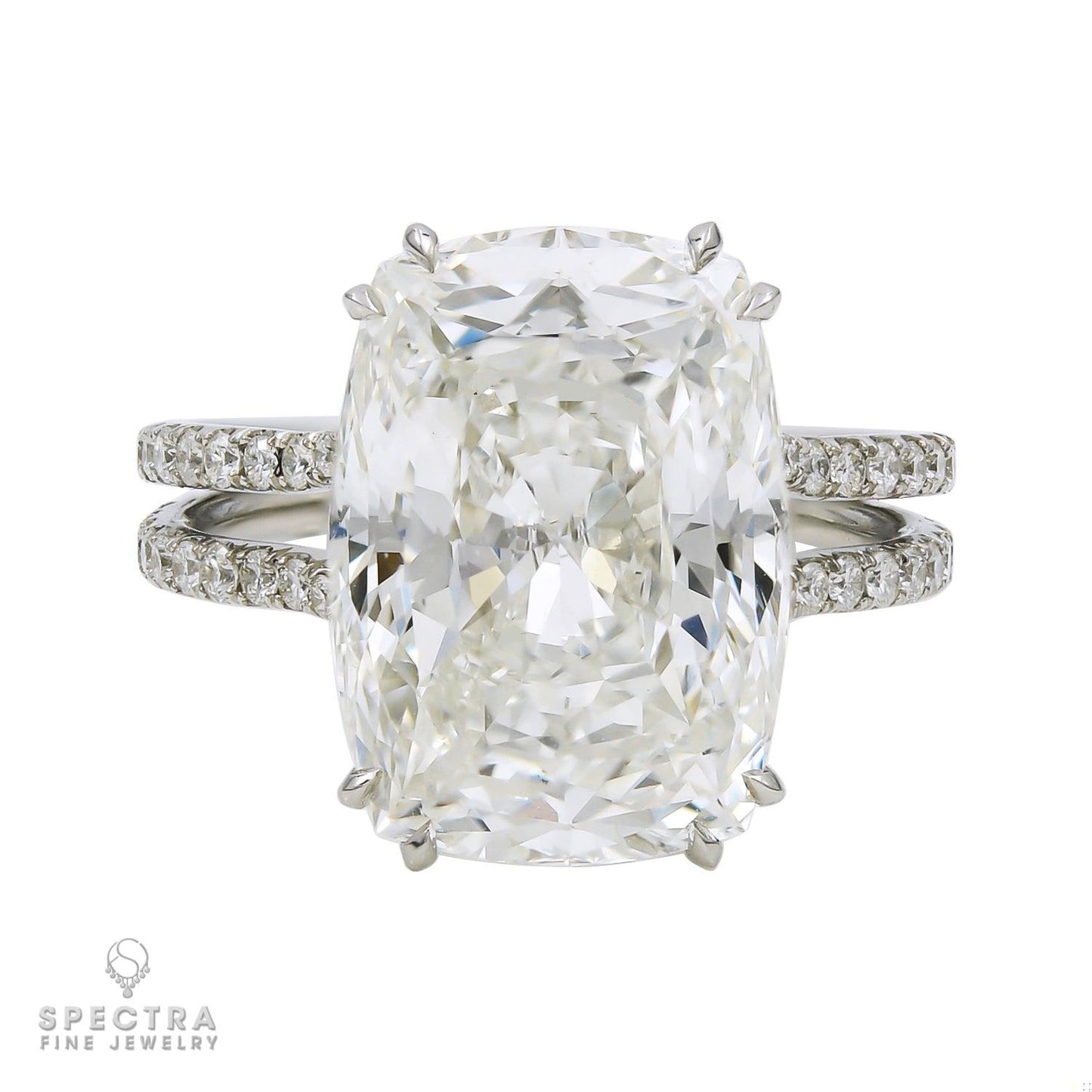 Spectra Fine Jewelry 8.86ct Cushion Diamond Engagement Ring