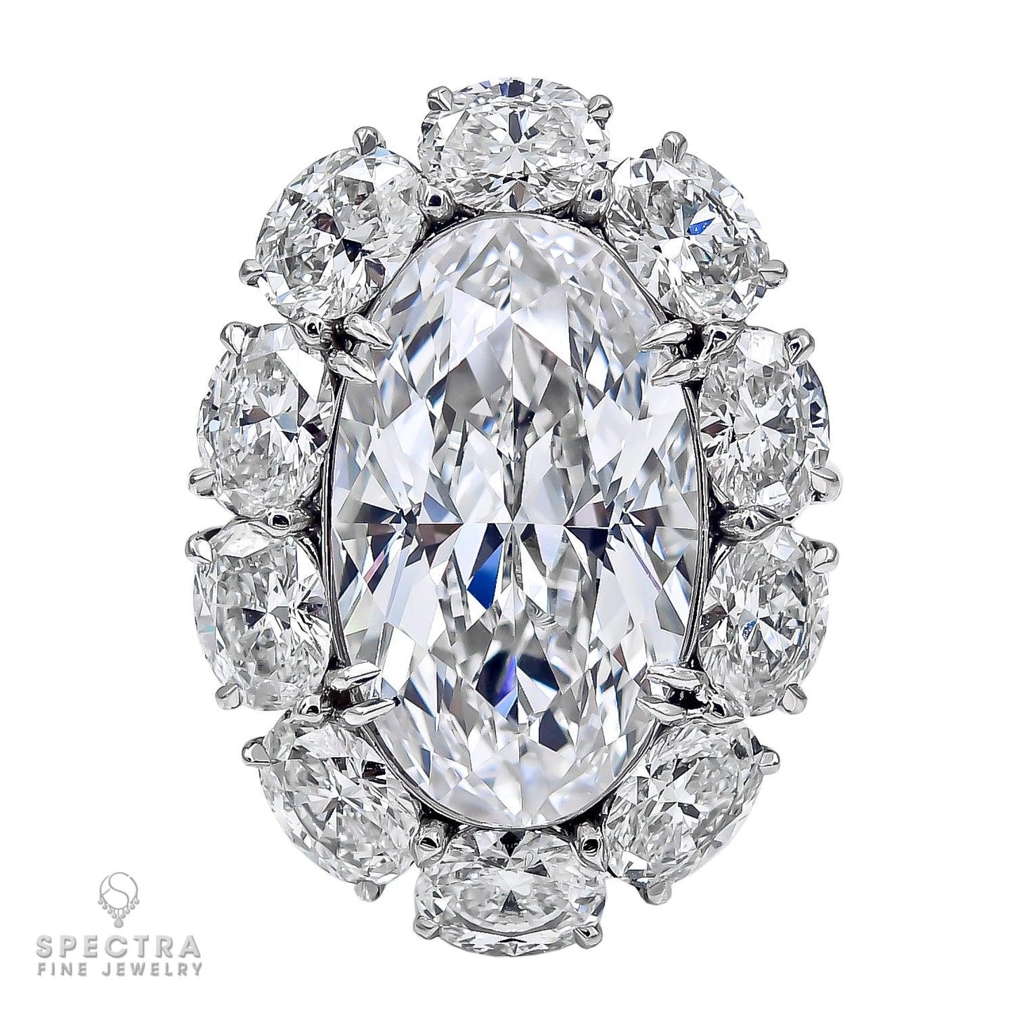 Spectra Fine Jewelry 8.91ct Oval Diamond Ring