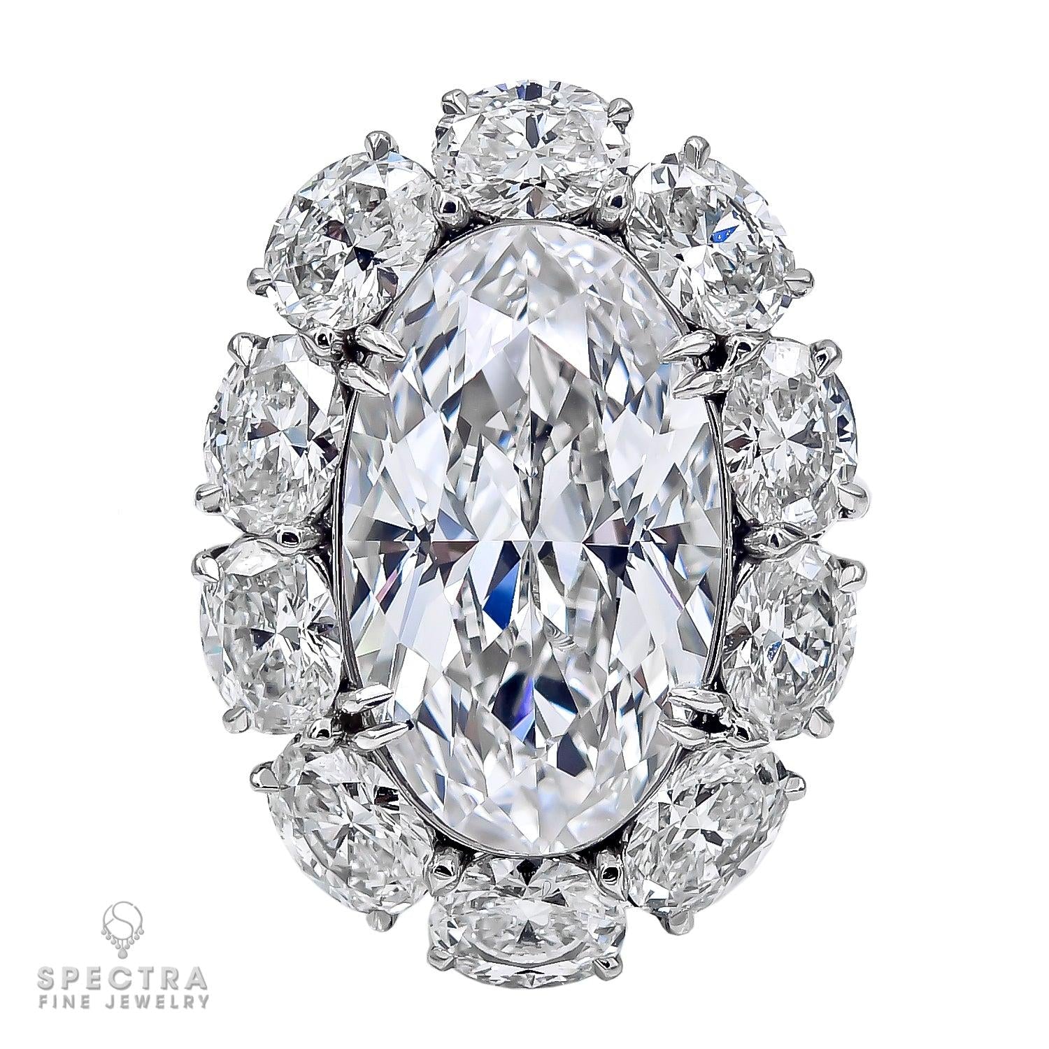 Spectra Fine Jewelry 8.91ct Oval Diamond Ring