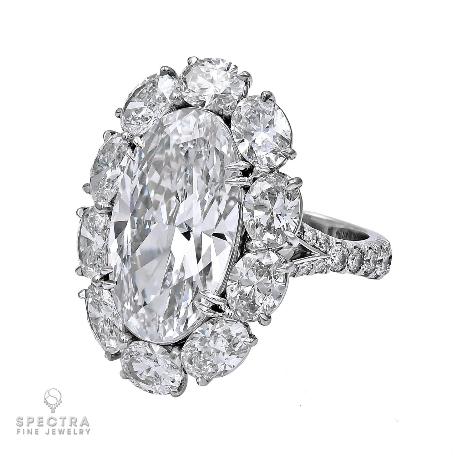 Spectra Fine Jewelry 8.91ct Oval Diamond Ring