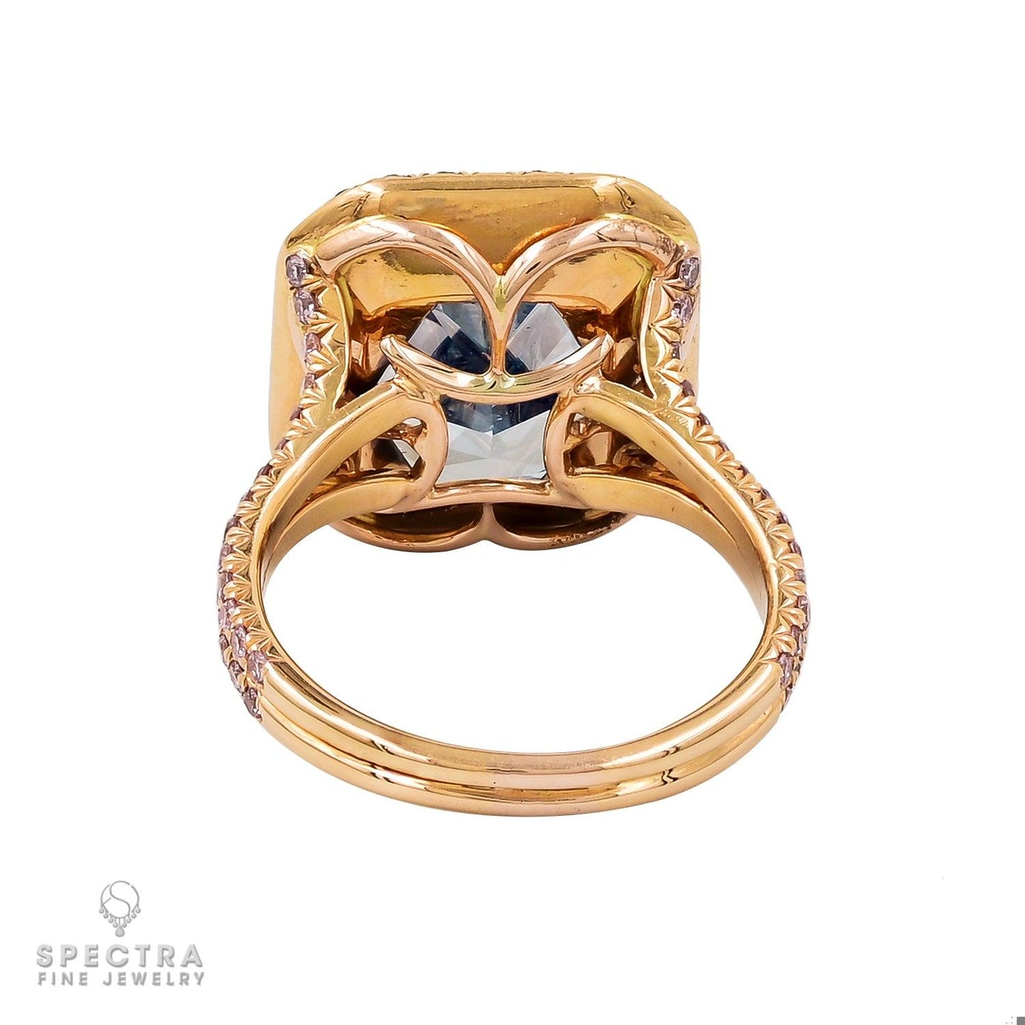 Spectra Fine Jewelry 9.01 ct. Fancy Blue VVS2 Diamond Ring