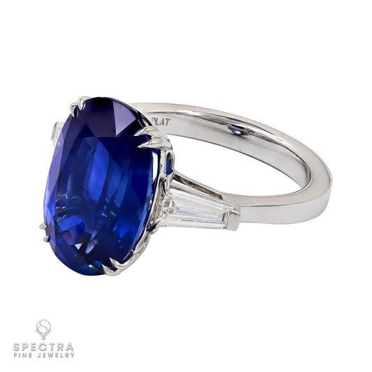 Spectra Fine Jewelry 9.57ct Oval Ceylon Sapphire Ring