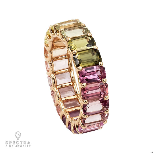 Spectra Fine Jewelry 9.78 ct Multi-color Sapphire Eternity Band