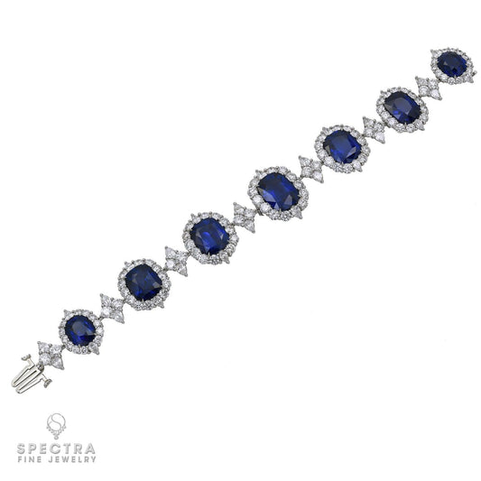 Spectra Fine Jewelry Ceylon Sapphires Diamond Bracelet