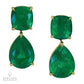 Spectra Fine Jewelry Colombian Emerald Classic Drop Earrings 31.88ct