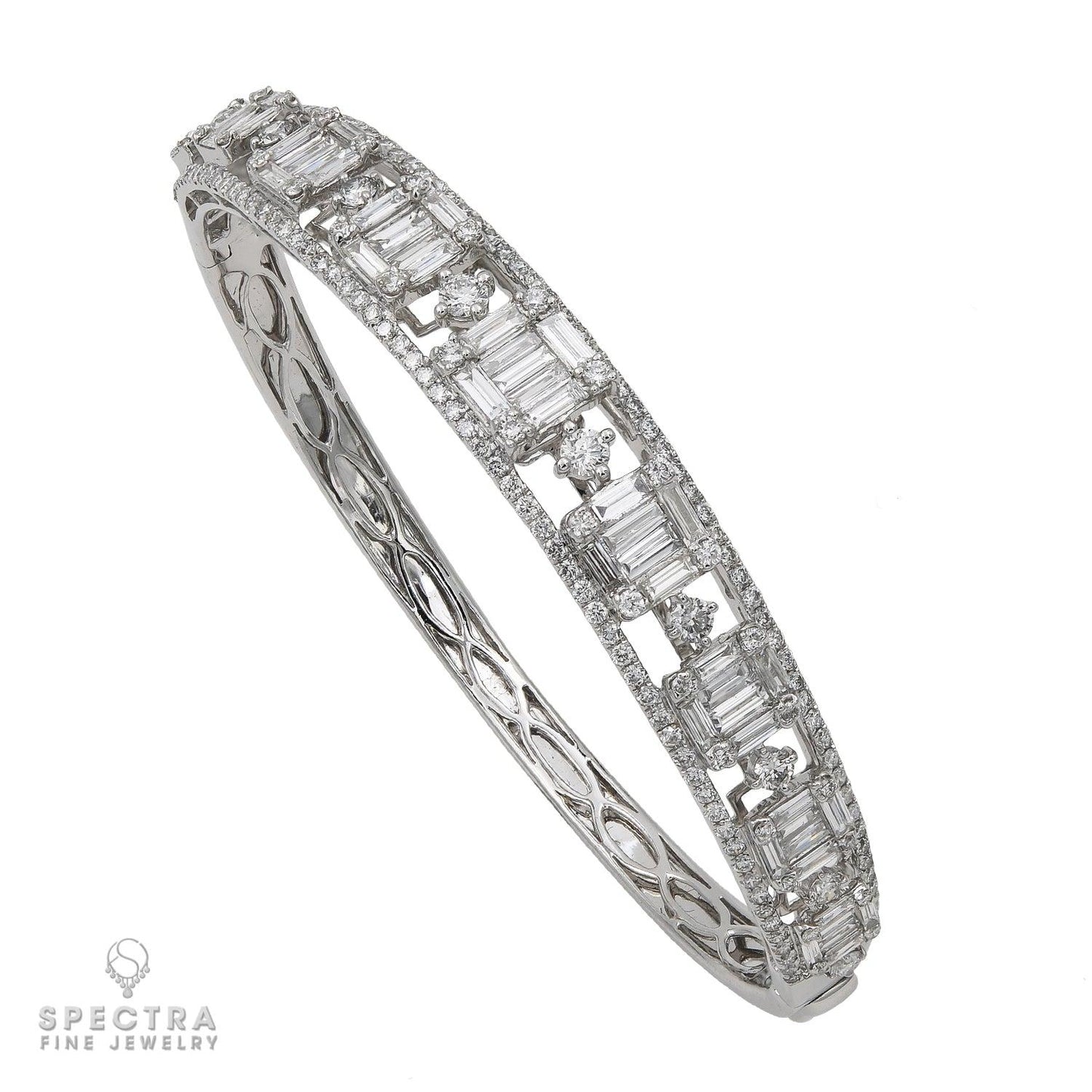 Spectra Fine Jewelry Diamond Checker Cuff Bracelet