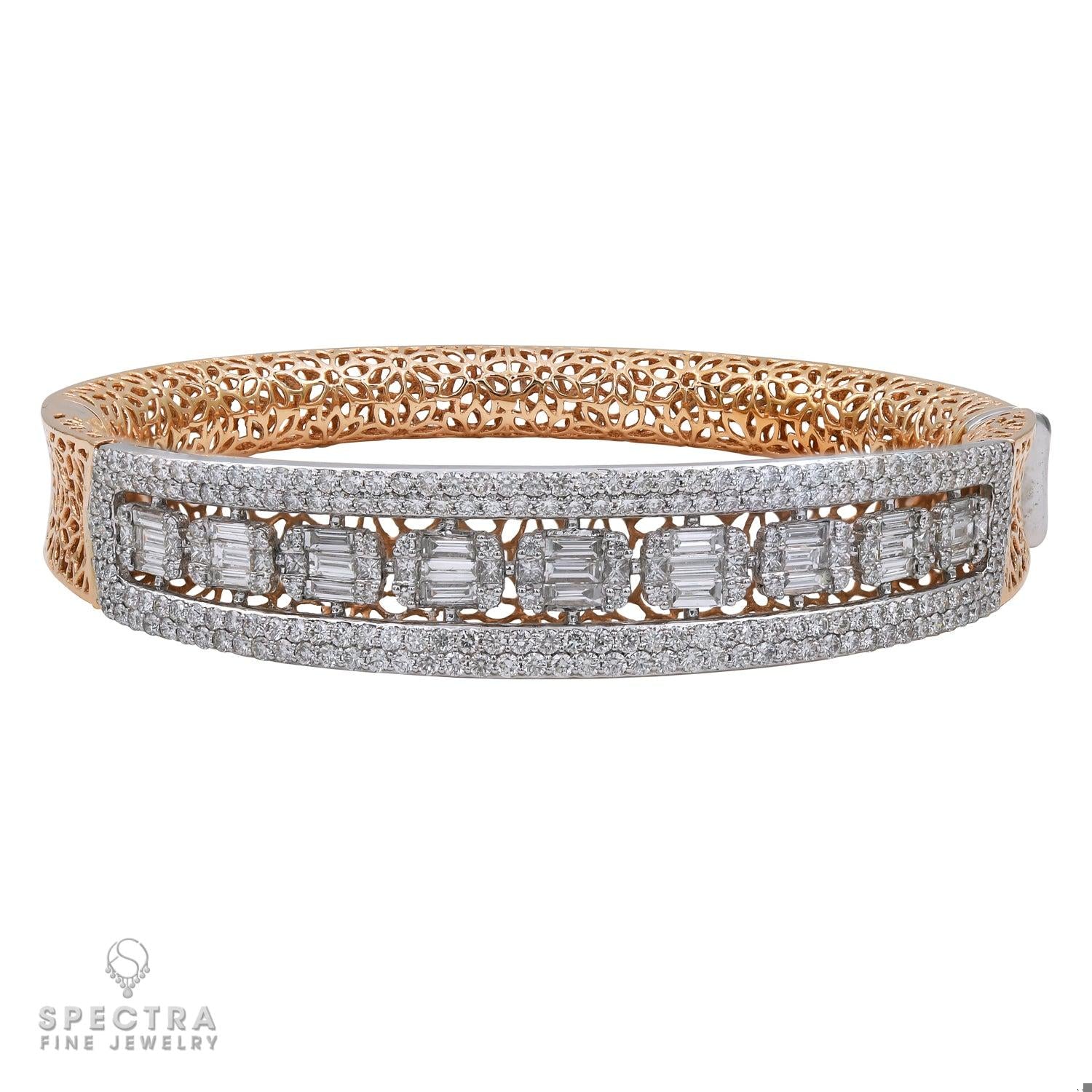 Spectra Fine Jewelry Diamond Filigree Bangle Bracelet