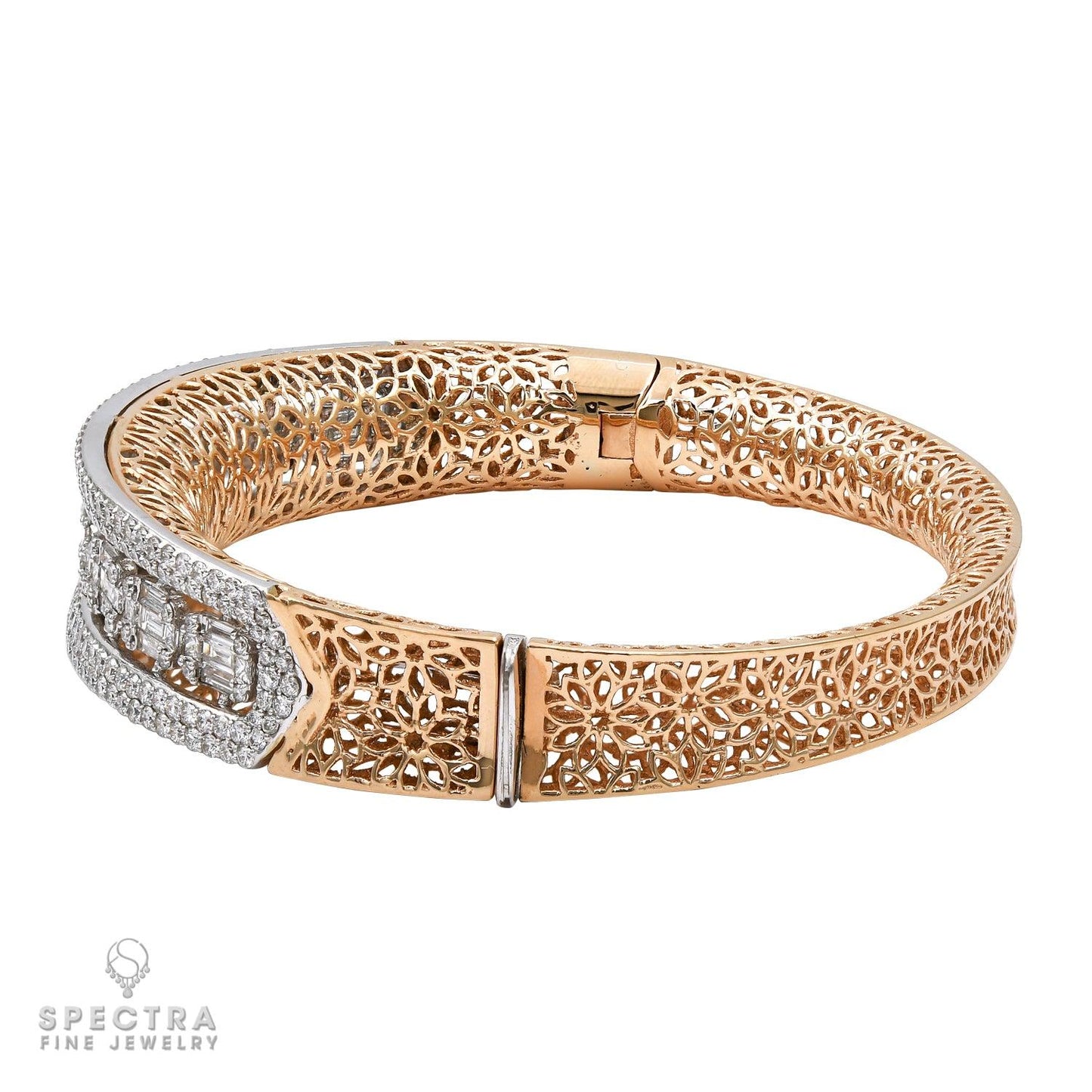 Spectra Fine Jewelry Diamond Filigree Bangle Bracelet