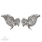 Spectra Fine Jewelry Diamond Pave Ribbon Button Earrings