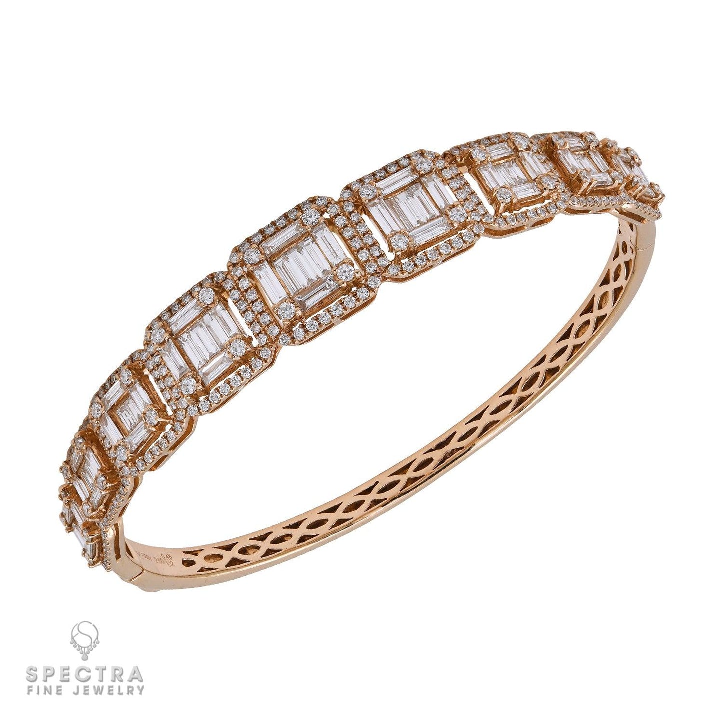 Spectra Fine Jewelry Diamond Tapered Bangle Bracelet